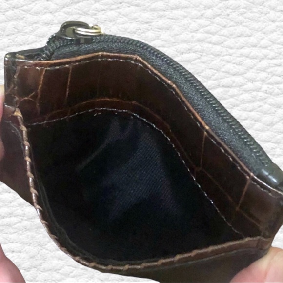 BRIGHTON | BLACK LEATHER COIN PURSE/CREDIT CARD POUCH - Picture 5 of 11
